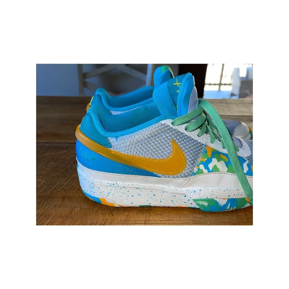 Kids Nike Blue Greeb Orange Ja 1 Water Bottle Sneakers Basketball Size 7Y‎